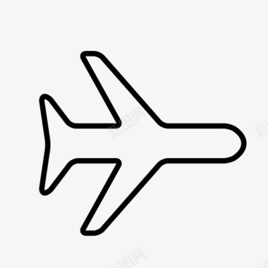 飞机旅行尾翼图标图标