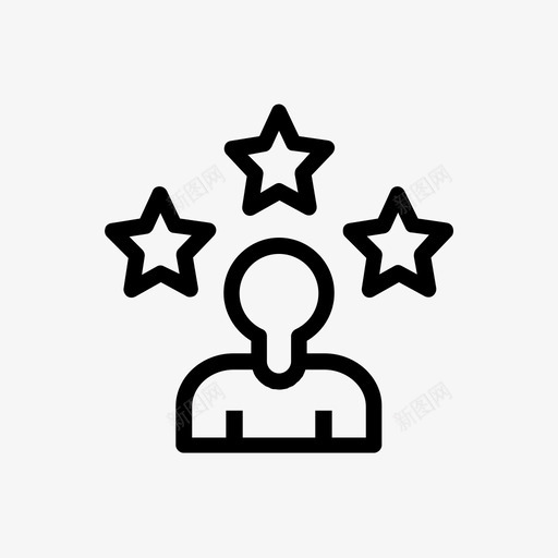 明星用户服务奖励图标svg_新图网 https://ixintu.com 人 奖励 工人 明星用户 服务 生活方式图标 积分