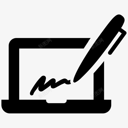 签名钢笔官员图标svg_新图网 https://ixintu.com 书写 合同 姓名 官员 批准 撰写 文件 签名 计算机 钢笔