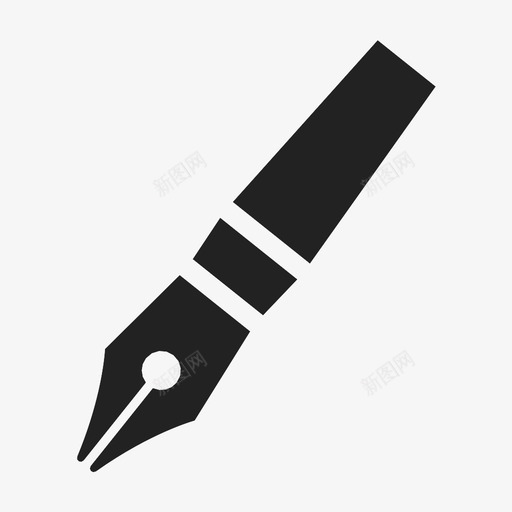 钢笔涂鸦绘画图标svg_新图网 https://ixintu.com 书写 办公用品 墨水 墨水笔 涂鸦 绘画 钢笔
