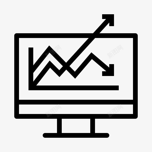 增长统计趋势图标svg_新图网 https://ixintu.com 业务 分析 利润 商业融资 图表 增长 市场份额 扩张 统计 趋势