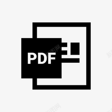 pdf文件文本减法图标图标