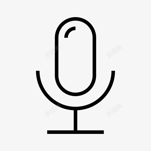 麦克风音乐播放器图标svg_新图网 https://ixintu.com 音乐播放器 麦克风