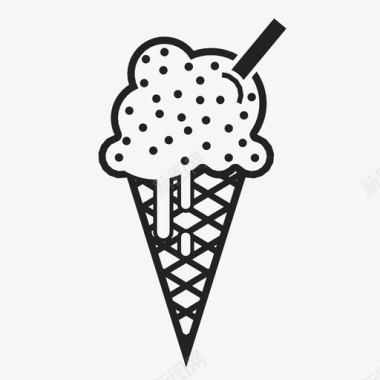 冰淇淋筒软装雪糕图标图标