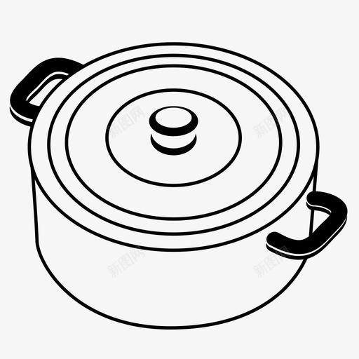 锅展示品材料图标svg_新图网 https://ixintu.com 厨房 容器 展示品 木桶 材料 烹饪 锅 陶器 食物 饮食