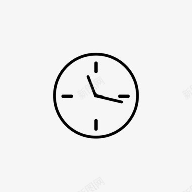 时钟钟面小时图标图标