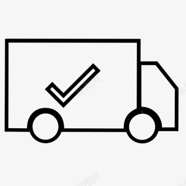送货送货卡车免费送货图标图标