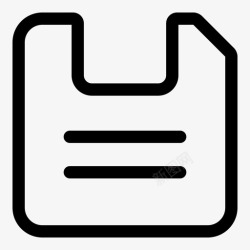 婴儿围兜的轮廓软盘存储保存图标高清图片