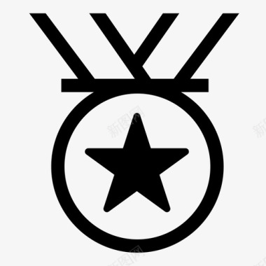 奖章工会明星徽章图标图标