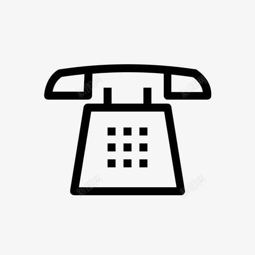 电话支持响铃图标svg_新图网 https://ixintu.com 呼叫 响铃 帮助 应答 支持 混合线路图标 电话 联系 讨论 通信 通话