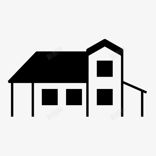 房子建筑家图标svg_新图网 https://ixintu.com 住宅区 地方 城市 家 建筑 房子 空间