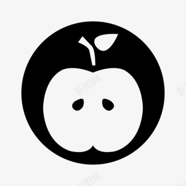 苹果半苹果砷图标图标