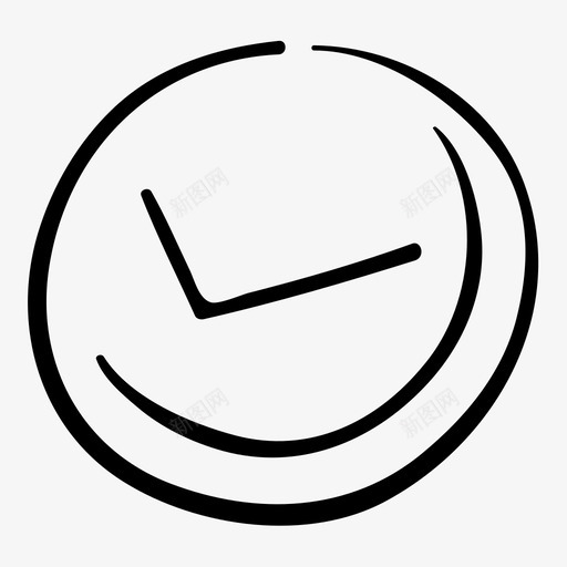 时钟年表快速图标svg_新图网 https://ixintu.com 仪表 年表 快速 手绘图标 手表 时钟 时间 测量