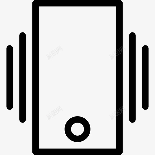 振动模式文本静音图标svg_新图网 https://ixintu.com 呼叫 振动模式 文本 波浪 消息 移动 设备 通用应用图标集 通知 震动 静音