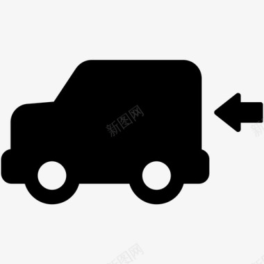 装载货车移动家具插入包装图标图标