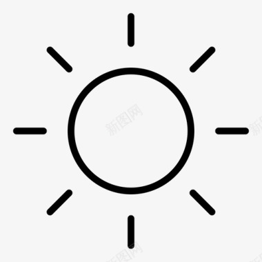 太阳天气晴天图标图标
