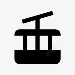 信号山缆车工会信号图标高清图片