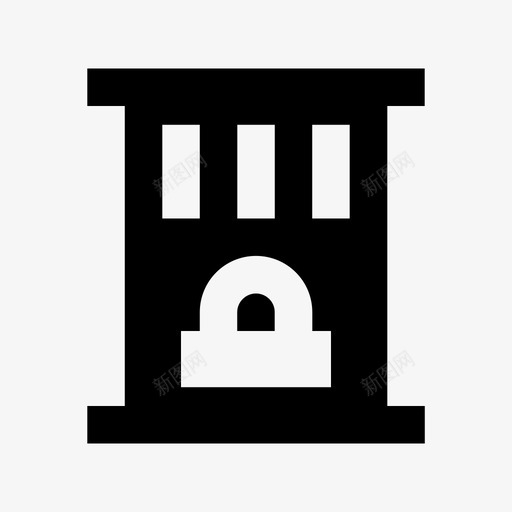 监狱牢房犯罪和安全材料标图标svg_新图网 https://ixintu.com 犯罪和安全材料设计图标 监狱牢房