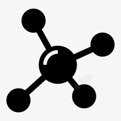 身体分子原子身体细胞图标高清图片