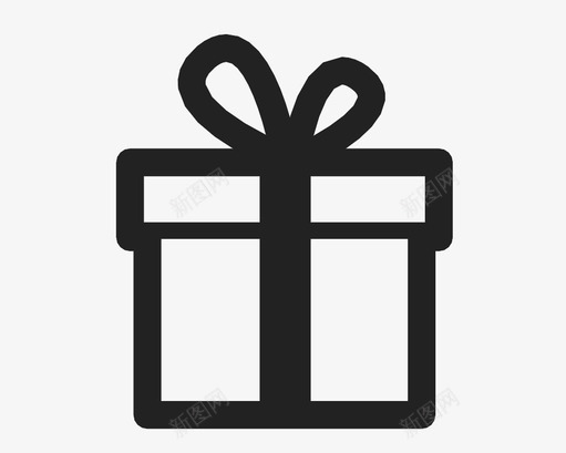 礼物展示品物品图标svg_新图网 https://ixintu.com 展示品 惊喜 材料 物品 生日 盒子 礼物