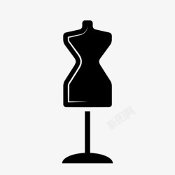 木制服装门牌裁缝假人木制塑料图标高清图片