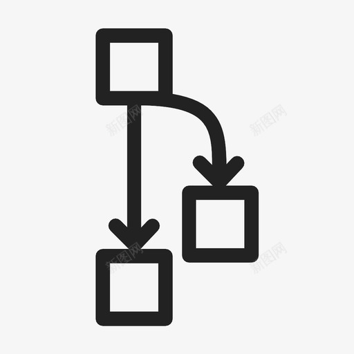 自上而下层次结构另一个推迟图标svg_新图网 https://ixintu.com 删除 另一个 图形 推迟 新建 标记 流 自上而下层次结构