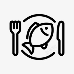 海鲜餐厅海鲜餐厅毛麟图标高清图片