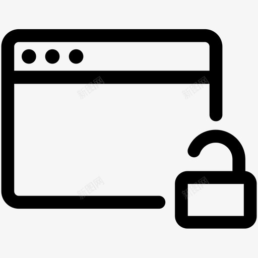 解锁存储软件图标svg_新图网 https://ixintu.com 保护 加密 存储 安全 应用程序 技术行图标 按钮 解锁 软件 锁定