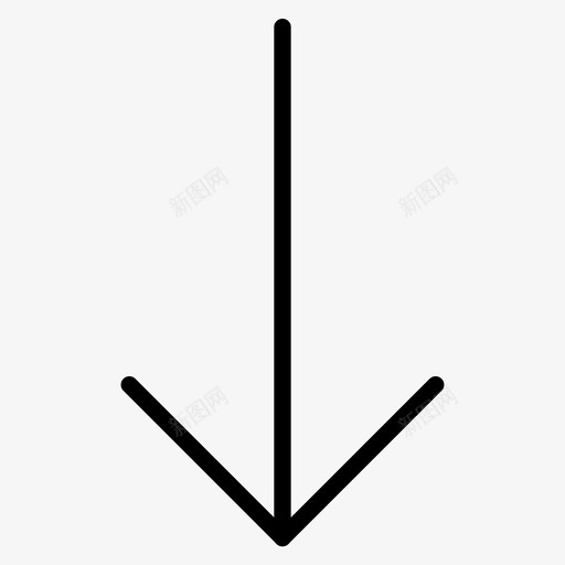 向下箭头导航标记图标svg_新图网 https://ixintu.com 向下箭头 向前 导航 指示 方向 标记 添加 符号 箭头向下方向导航