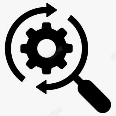 搜索引擎优化生产力加图标图标