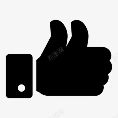 竖起大拇指社交网络社交媒体图标图标
