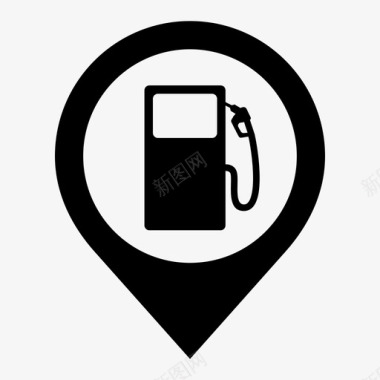 加油站燃料加油站泵图标图标