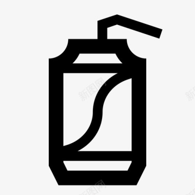 汽水罐易拉罐冷饮图标图标