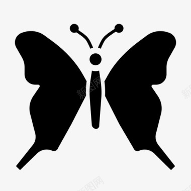 蝴蝶美人毛虫图标图标