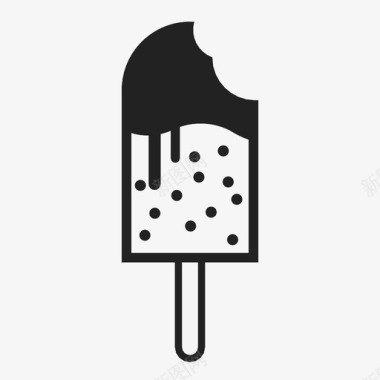 冰淇淋夏季低脂图标图标