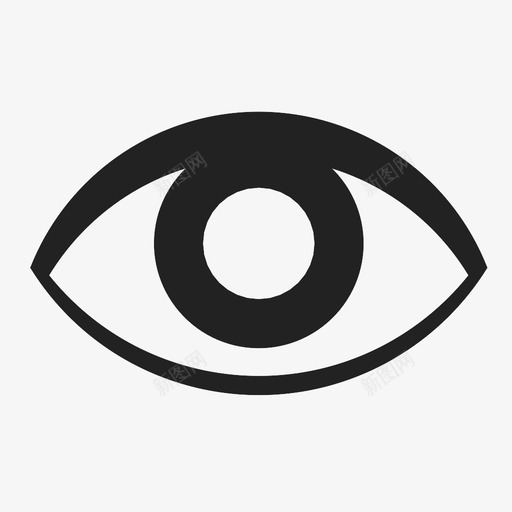 眼睛视力视野图标svg_新图网 https://ixintu.com 器官 看 眼睛 聚焦 虹膜 观察 视力 视野 调查 跟踪者