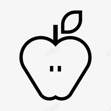 苹果新鲜苹果水果图标图标