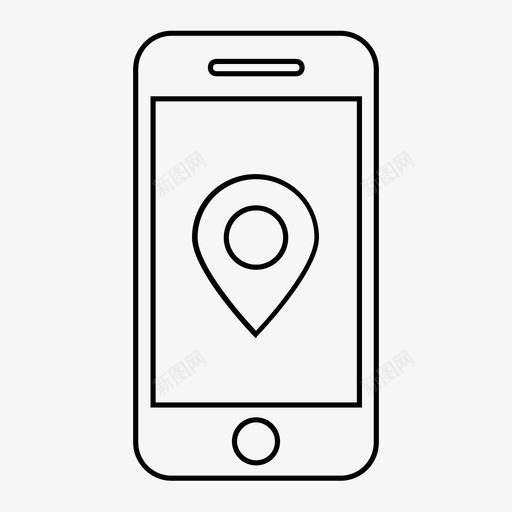 智能手机手机地图标记svg_新图网 https://ixintu.com android gps gsm iphone pin 位置 地图标记 手机 智能手机 移动集合1