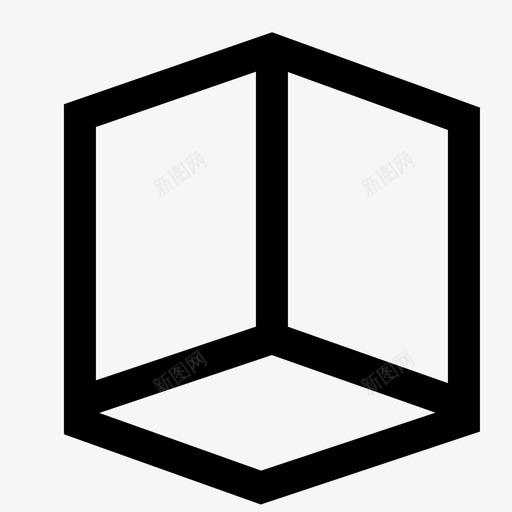 立方体数学材料图标svg_新图网 https://ixintu.com 三维 几何 创建 图形 形状 数学 材料 立方体 绘图 编辑器用户界面 衬里