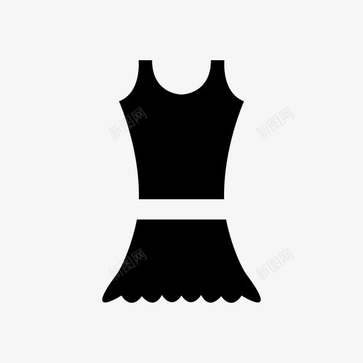采购产品上衣和裙子衣服布料图标svg_新图网 https://ixintu.com 制服 布料 材料 衣服 运动服 采购产品上衣和裙子