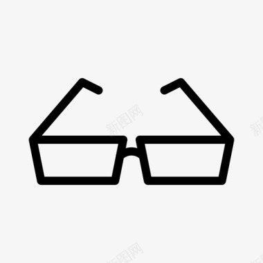 眼镜镜框镜片图标图标