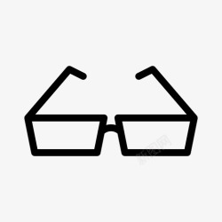 四只眼眼镜镜框镜片图标高清图片
