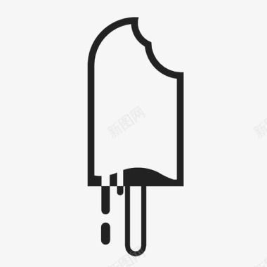 冰淇淋甜点滴水图标图标