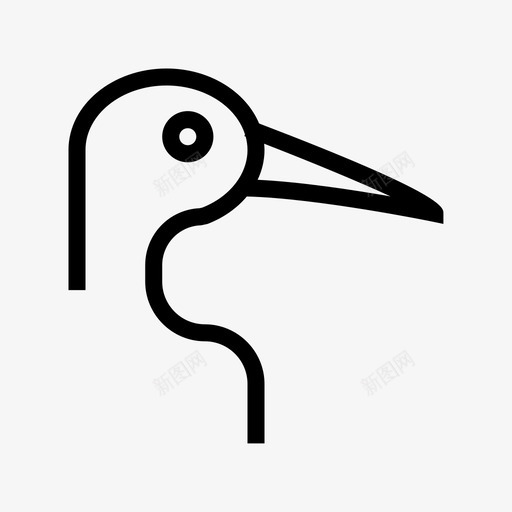 海鸥动物和鸟类线图标svg_新图网 https://ixintu.com 动物和鸟类线图标 海鸥
