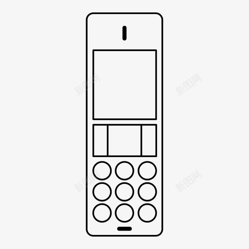 电话电话线手机图标svg_新图网 https://ixintu.com 媒体 家庭电话 对讲机 手机 拨号 电话 电话线 通讯网络