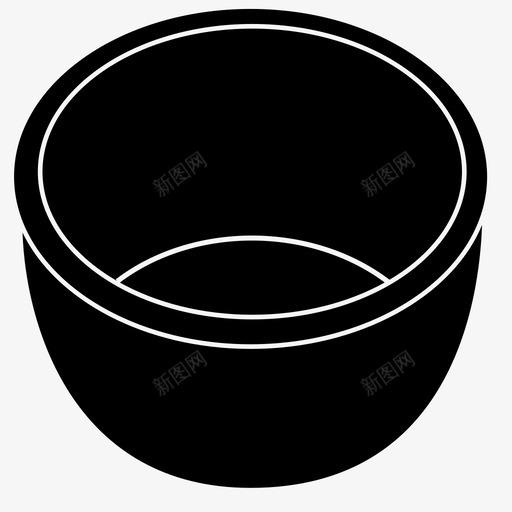 碗展示件锅图标svg_新图网 https://ixintu.com 厨房 商店 容器 展示件 材料 物品 碗 锅 陶器 食物