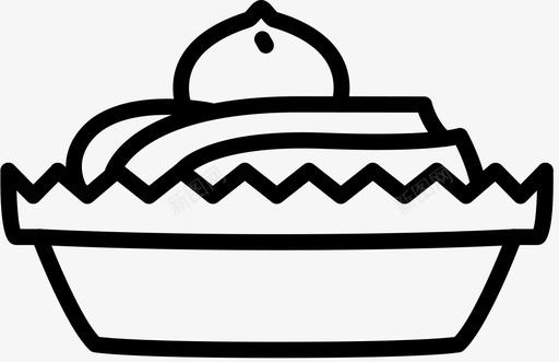 栗子馅饼蛋糕美味图标svg_新图网 https://ixintu.com 栗子馅饼 款待 甜点 美味 蛋糕