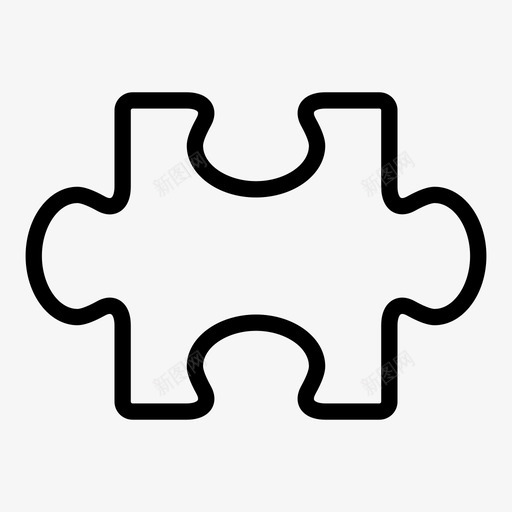 拼图块形状插件图标svg_新图网 https://ixintu.com 位置 形状 彩色 拼图块 插件 查找 添加 瘦轮廓用户界面 组织 结构 连接