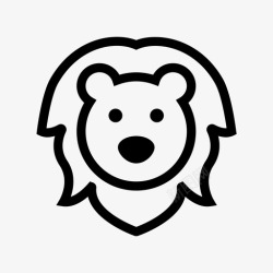 狮子时尚队形图标图标