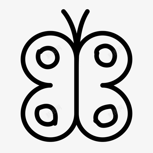 蝴蝶美丽色彩图标svg_新图网 https://ixintu.com 手绘 昆虫 生物 美丽 自然 色彩 蜂蜜 蝴蝶